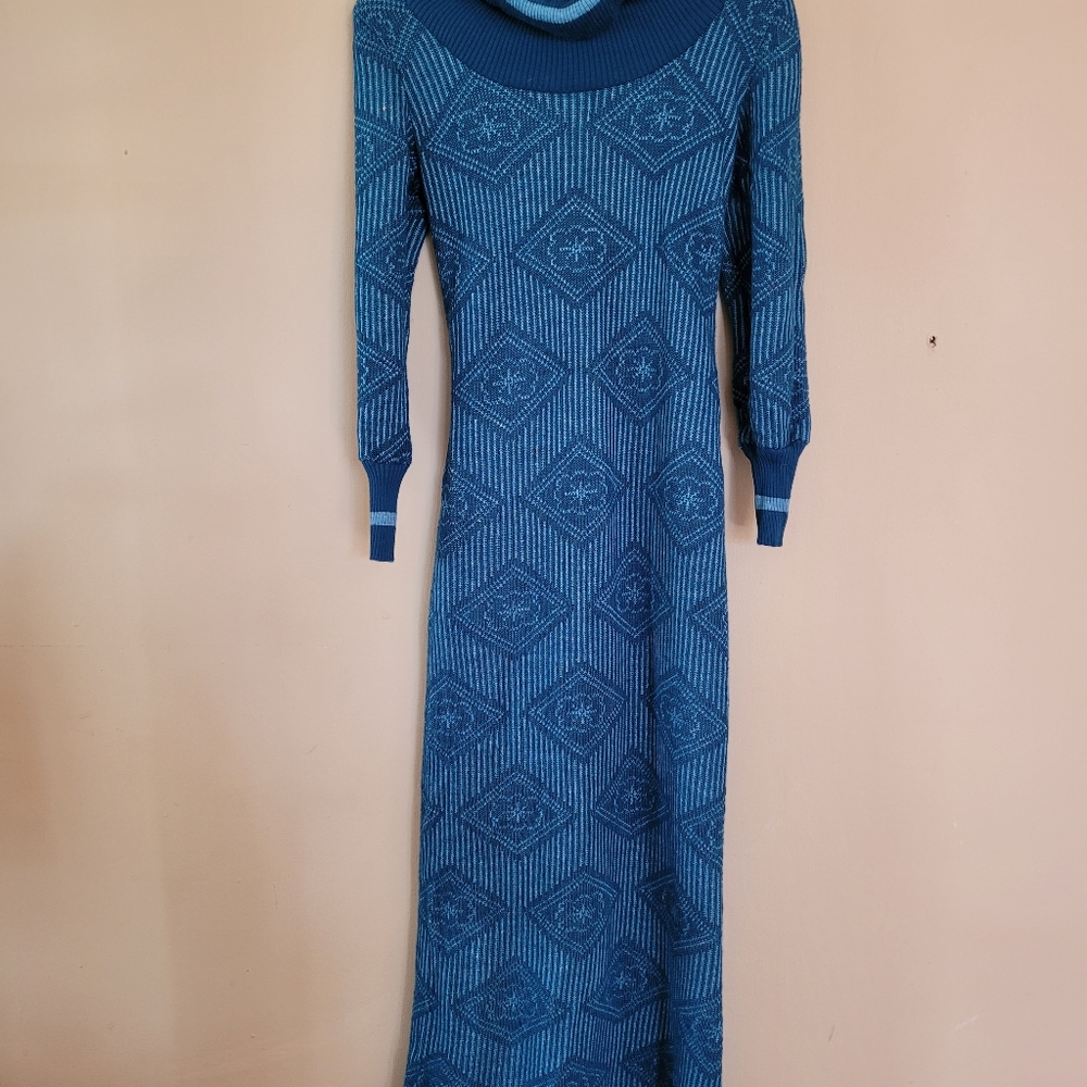 Vintage knitted long dress